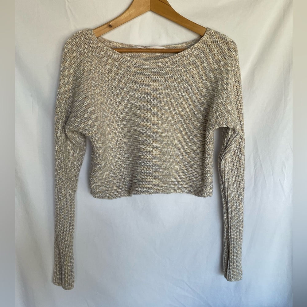 Athleta cotton cropped sweater